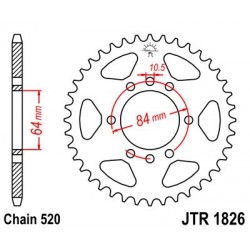 Foaie spate JT JTR 1826-46 46T, 520 Foaie spate JT JTR 1826-46 46T, 520