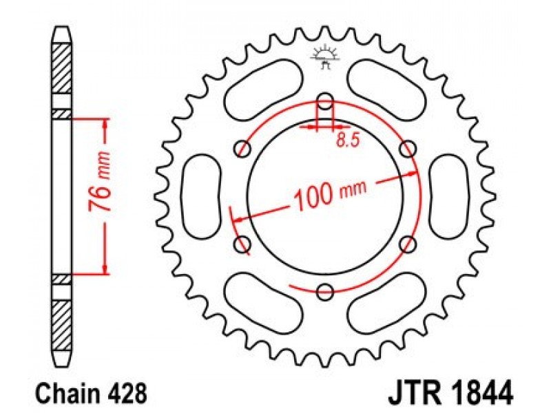 Foaie spate JT JTR 1844-52 52T, 428