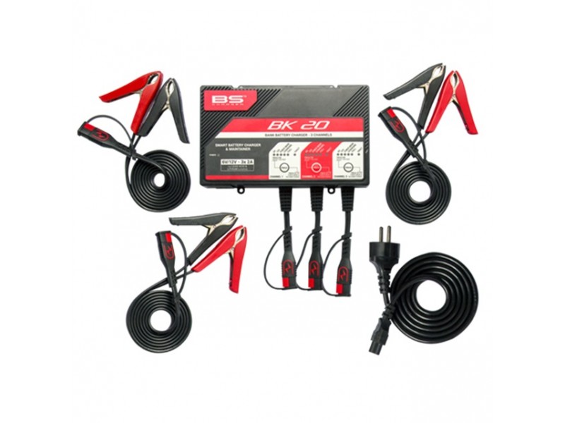 3 channels bank BS-BATTERY BK20 (suitable also for Lithium) 12V 2A 3 channels bank BS-BATTERY BK20 (suitable also for Lithium) 12V 2A