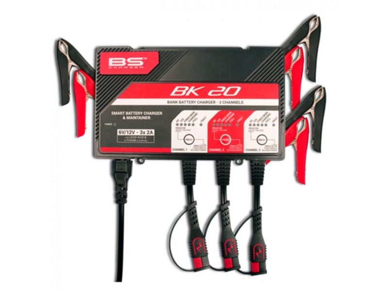 3 channels bank BS-BATTERY BK20 (suitable also for Lithium) 12V 2A 3 channels bank BS-BATTERY BK20 (suitable also for Lithium) 12V 2A