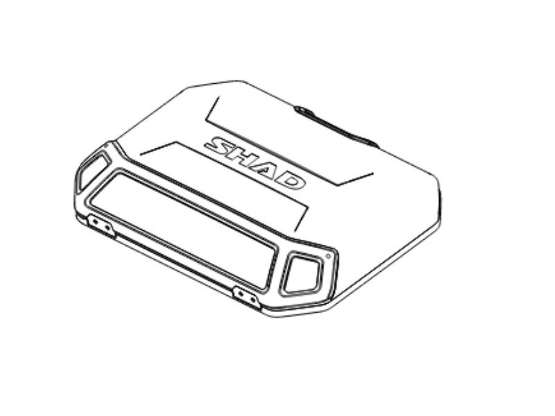Cover SHAD TERRA 203163R aluminium (side case)