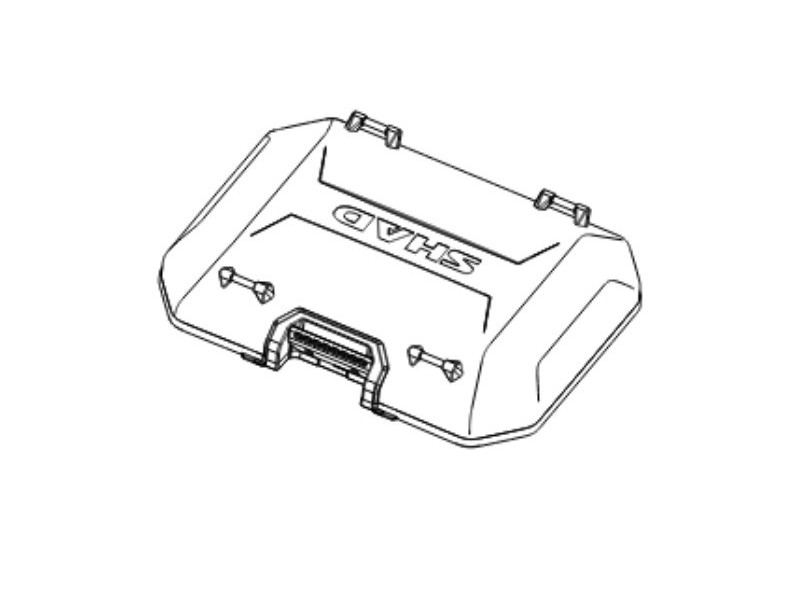 Cover SHAD TERRA 203471R aluminium (top case)