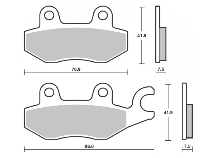 Placute de frana BREMBO 07KA31SA