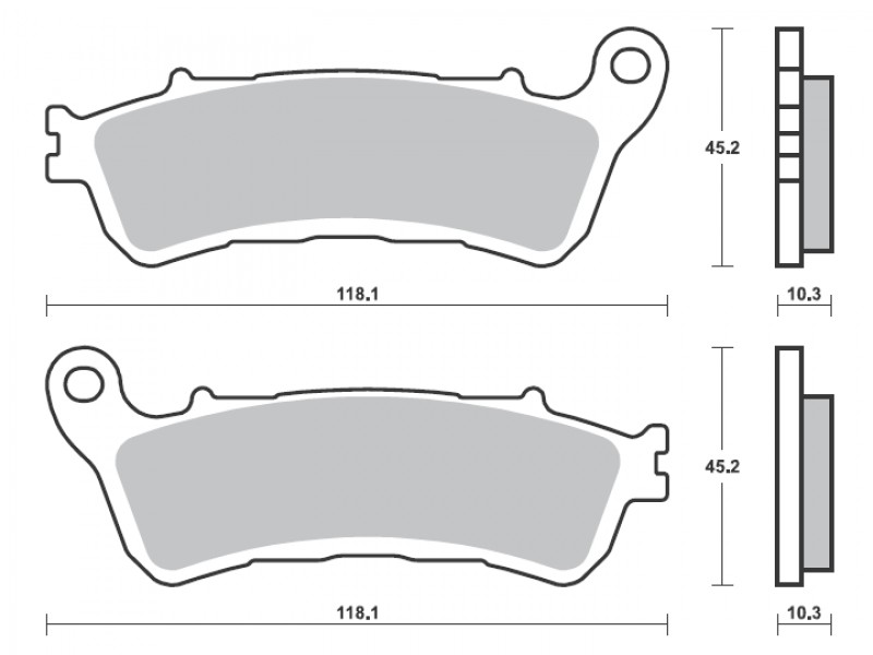 Placute de frana BREMBO 07HO66SP Placute de frana BREMBO 07HO66SP