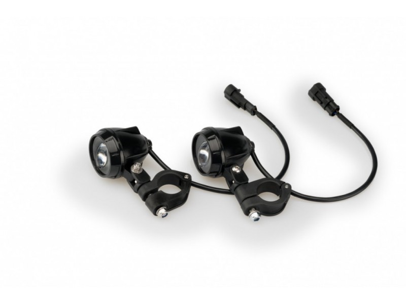 Auxiliary LED lights PUIG BEAM 2.0 20755N Negru homologated, set