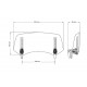 Multiadjustable visor PUIG 2.0 20764H clip-on smoke