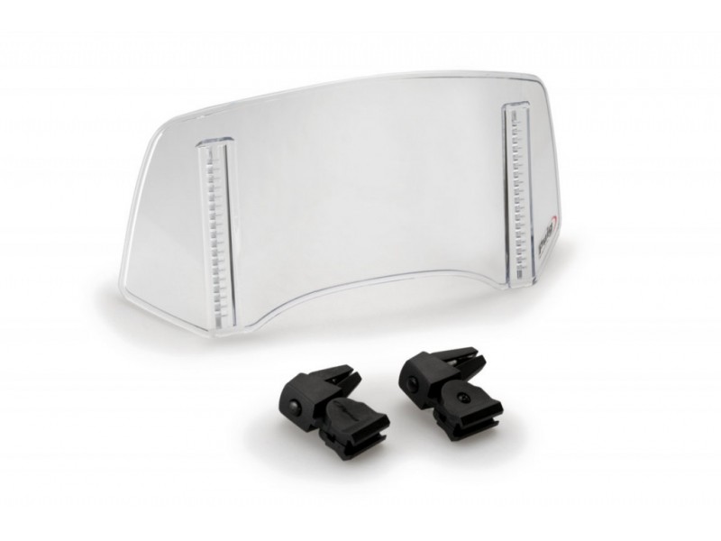 Multiadjustable visor PUIG 2.0 20764W clip-on transparent