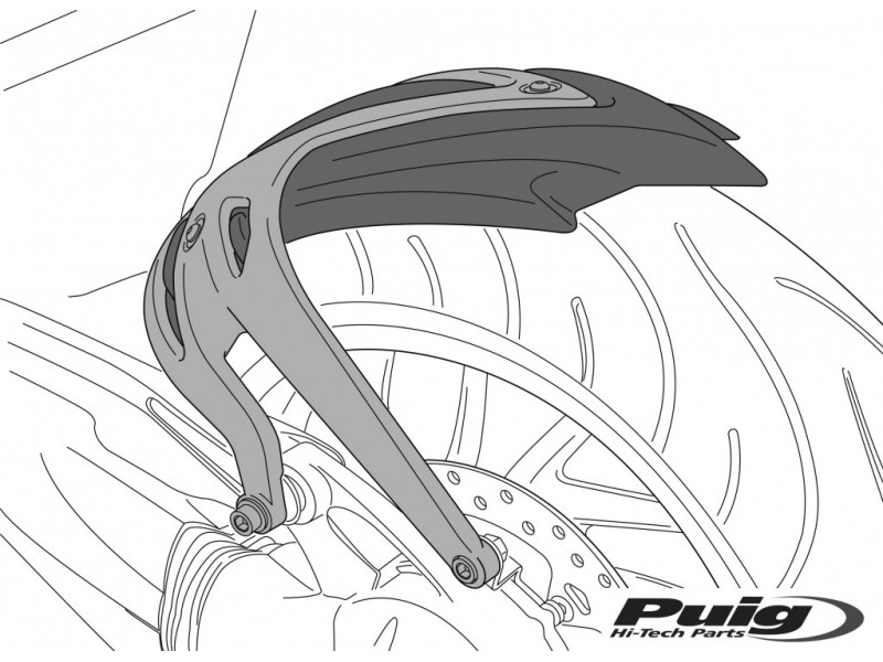 Aripa de spate PUIG S 21146J matt black