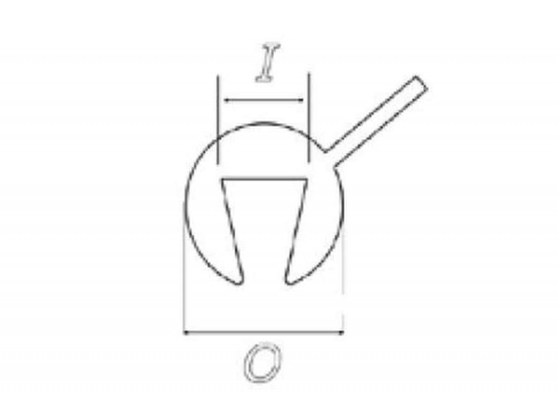 Edge trim PUIG 4748H smoke nt:((O x I: 6,2 x 3,6 ))