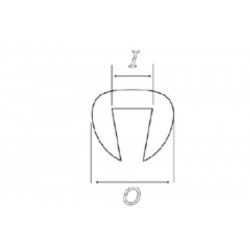 Edge trim PUIG 5590N Negru nt:((O x I: 3 x 1,5 )) Edge trim PUIG 5590N Negru nt:((O x I: 3 x 1,5 ))