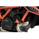 Frame sliders PUIG R19 20450N Negru black with grey rubber