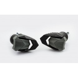 Frame sliders PUIG R19 3538N black with grey rubber Frame sliders PUIG R19 3538N black with grey rubber