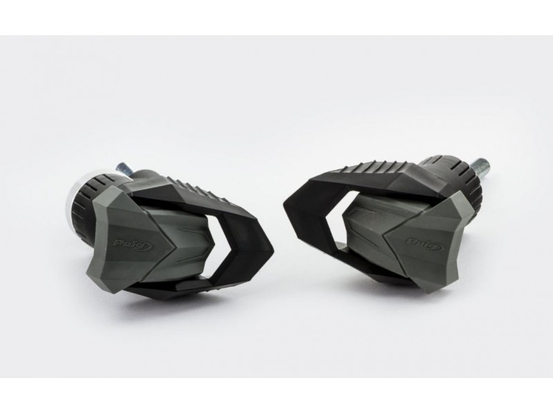 Frame sliders PUIG R19 3538N black with grey rubber
