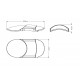 Aripa fata PUIG 3735N of aluminium sheet Negru