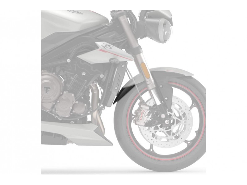 Front fender extension PUIG 3898N Negru