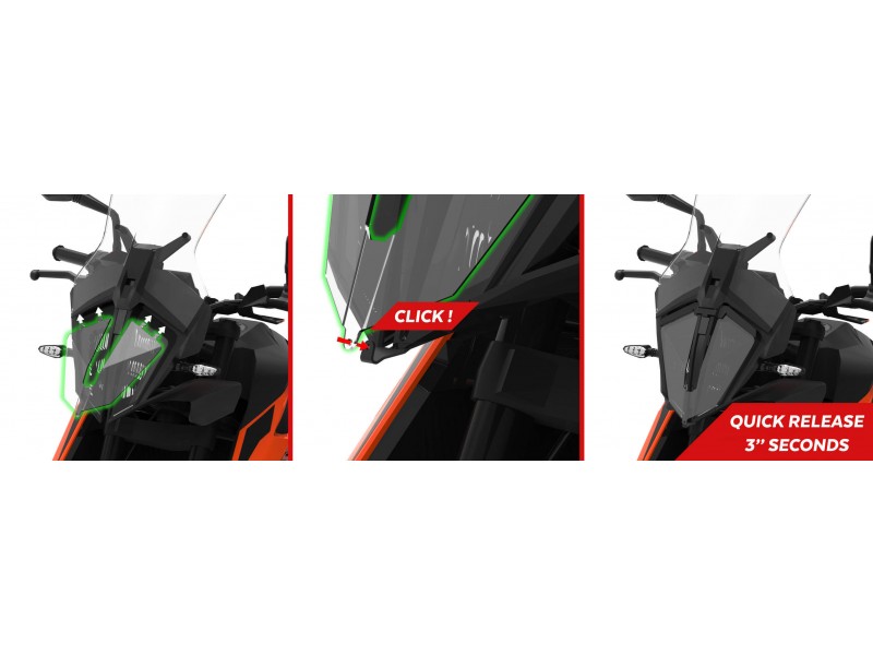 Headlight protector PUIG 20416W transparent