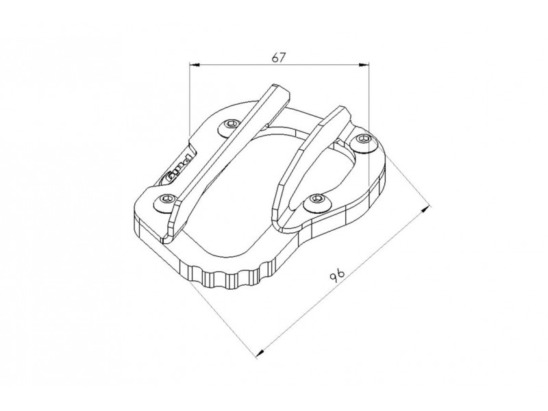 Kickstand extension PUIG 20770N Negru
