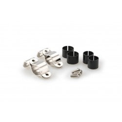 Kit clamps PUIG ROADSTER 2179I stainless steel 26mm with rubbers 22mm Kit clamps PUIG ROADSTER 2179I stainless steel 26mm with rubbers 22mm