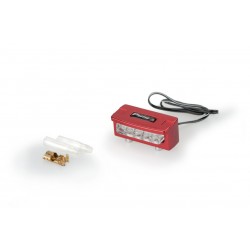 Licence support light PUIG FLASH 4136R Rosu alu with LEDs Licence support light PUIG FLASH 4136R Rosu alu with LEDs