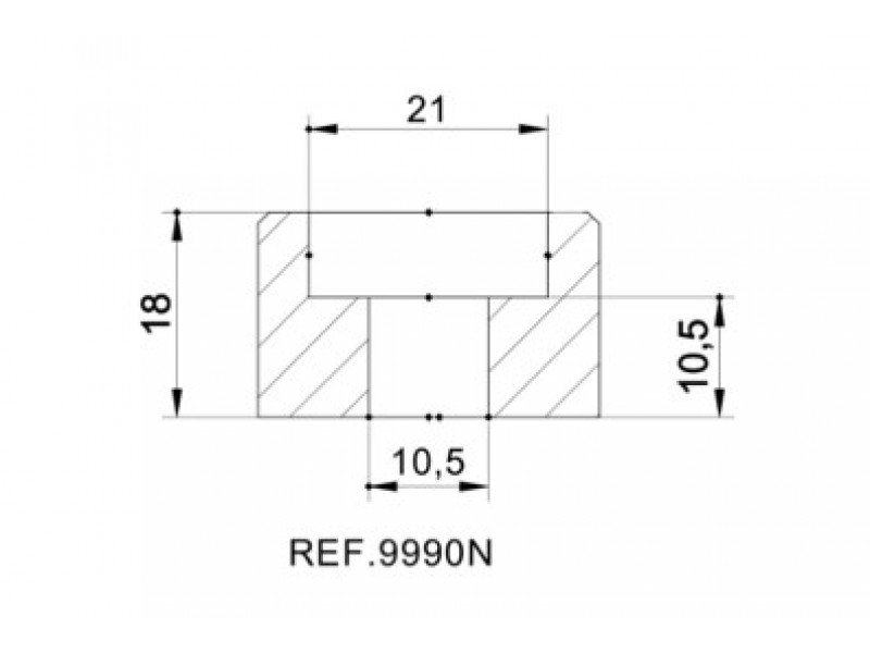 Mirror adaptor PUIG 9990N Negru bar end