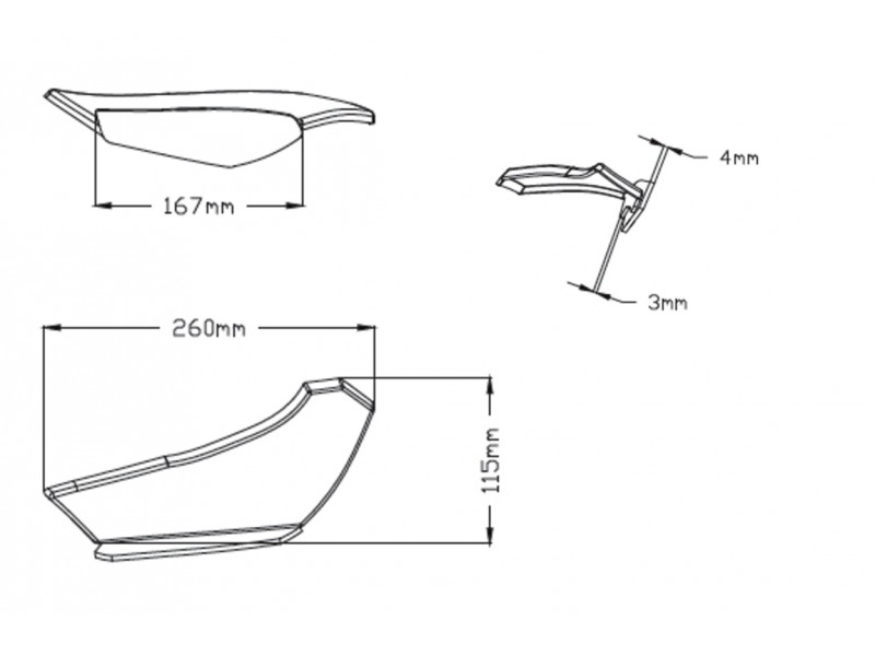 Side spoilers PUIG DOWNFORCE 3835N Negru