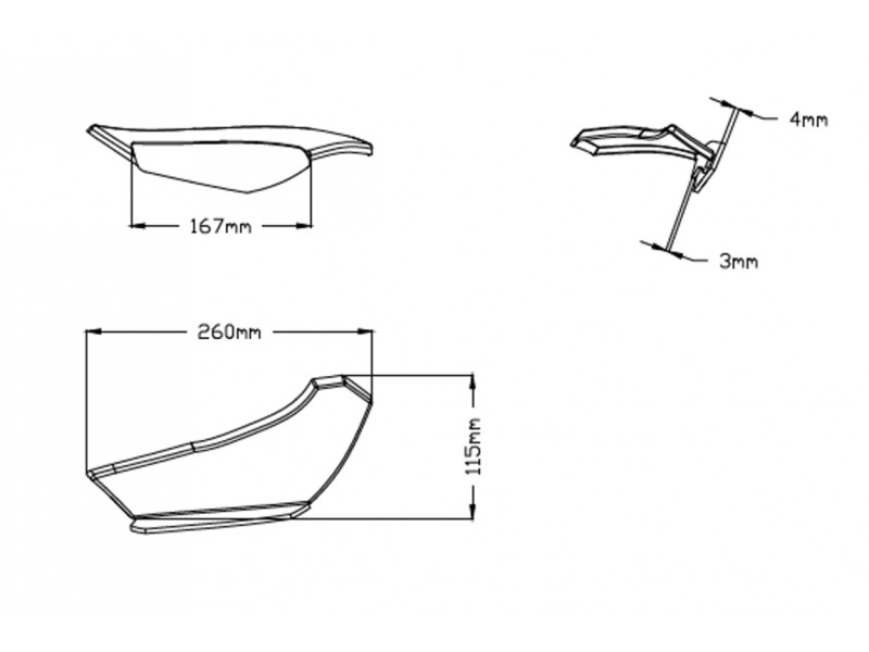 Side spoilers PUIG DOWNFORCE 3882N Negru