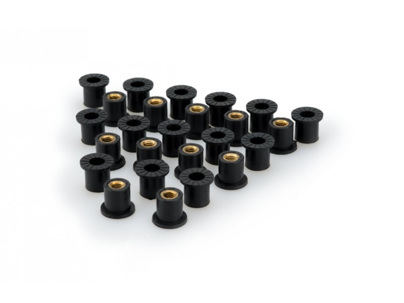 Wellnuts PUIG 0715N Negru M6 (25pcs)