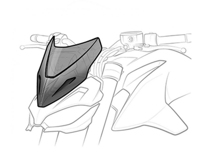 Windshield PUIG NEW GEN. SPORT 5013F dark smoke Windshield PUIG NEW GEN. SPORT 5013F dark smoke