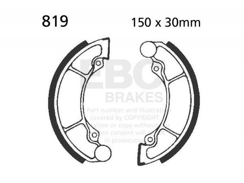 Brake shoe set EBC 819 Brake shoe set EBC 819