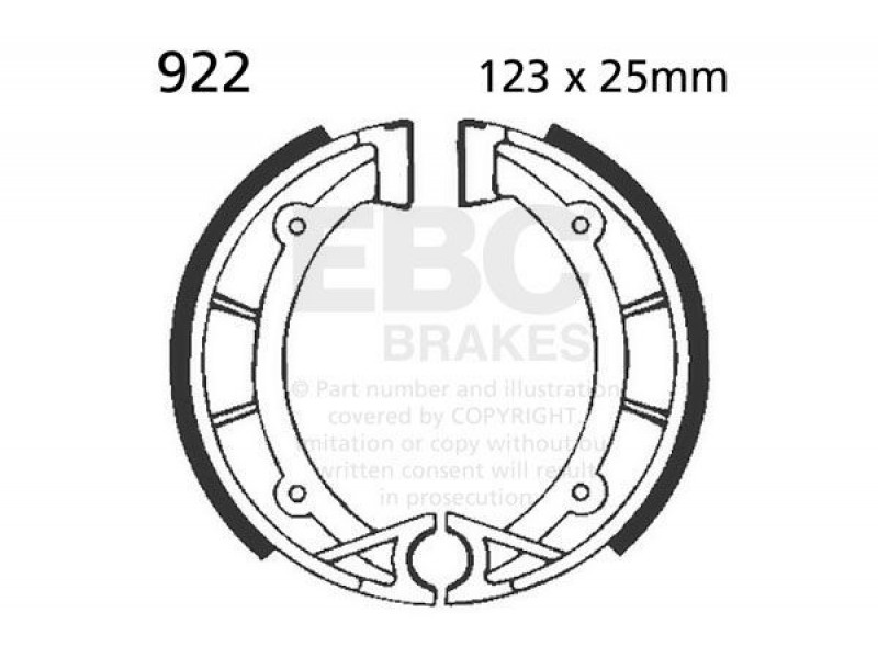 Brake shoe set EBC 922 Brake shoe set EBC 922