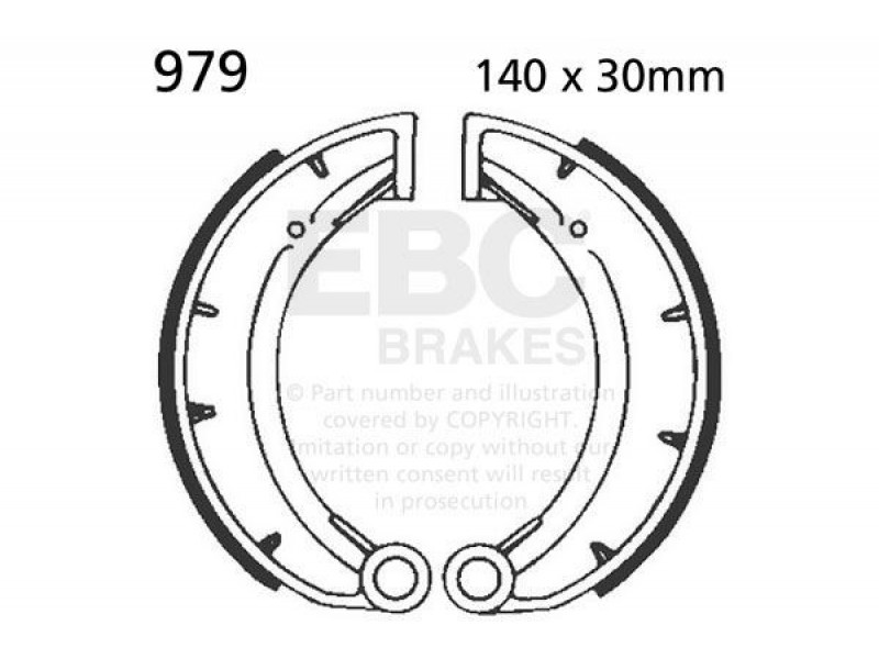 Brake shoe set EBC 979 Brake shoe set EBC 979
