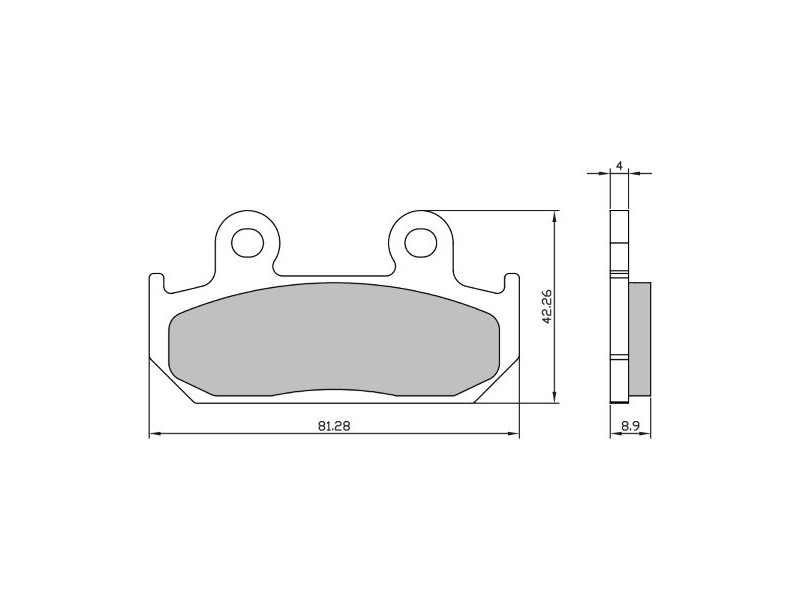 Placute de frana RMS 225103700 fata homologated organic Placute de frana RMS 225103700 fata homologated organic