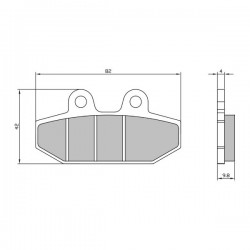Placute de frana RMS 225103780 fata homologated organic Placute de frana RMS 225103780 fata homologated organic