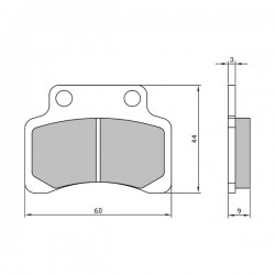 Placute de frana RMS 225103710 fata homologated organic Placute de frana RMS 225103710 fata homologated organic