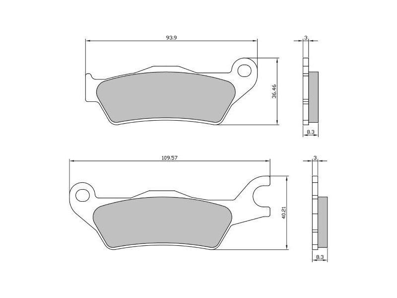 Placute de frana RMS 225103690 fata homologated organic Placute de frana RMS 225103690 fata homologated organic