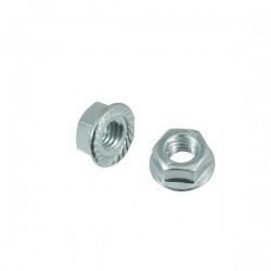Galvanized nut RMS 121859192 with flange M4 Galvanized nut RMS 121859192 with flange M4