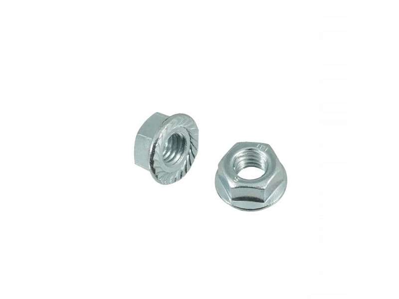 Galvanized nut RMS 121859193 with flange M5 Galvanized nut RMS 121859193 with flange M5