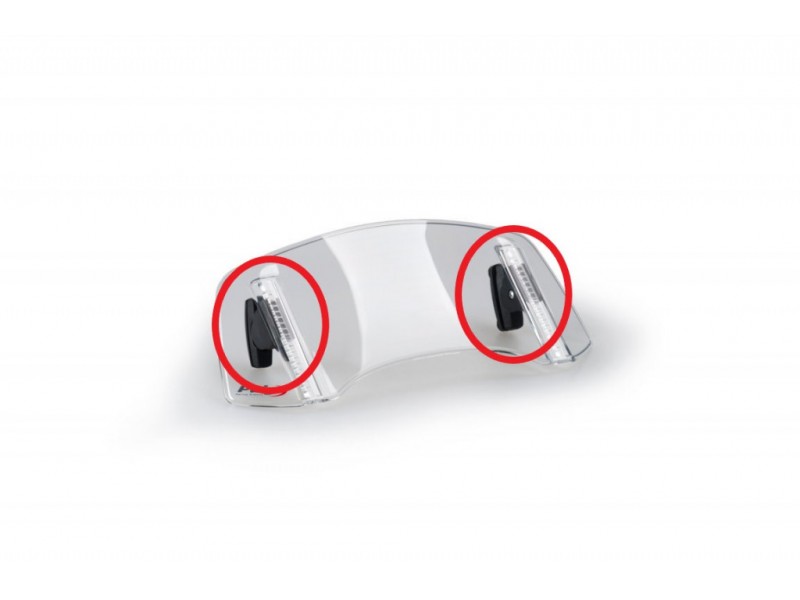 Multi-adjustable mechanism PUIG 2.0 20767N pair, black clip-on