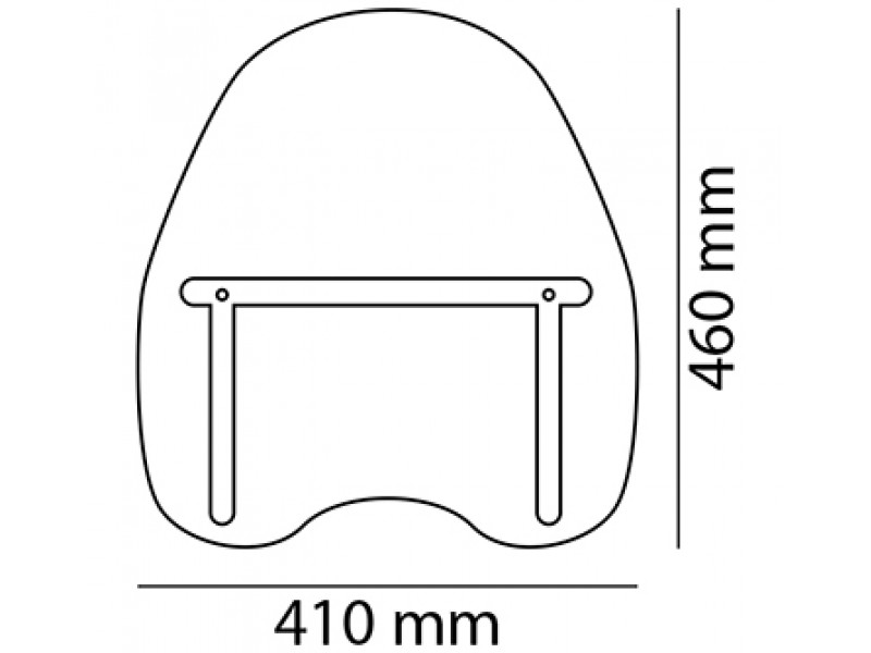 Windshield CUSTOMACCES DAYTONA CD0001W transparent