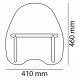 Windshield CUSTOMACCES DAYTONA CD0001W transparent