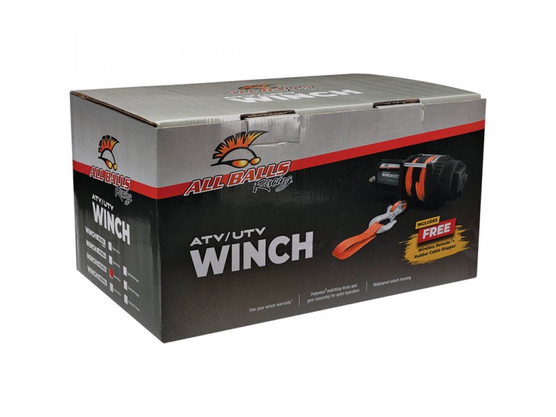 Winch All Balls Racing AB 4500LB 431-01025 4-Bolt
