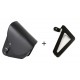 Leather saddlebag CUSTOMACCES BARCELONA APS007N Negru left, with universal support