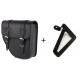 Leather saddlebag CUSTOMACCES IBIZA APM002N Negru left, with universal support