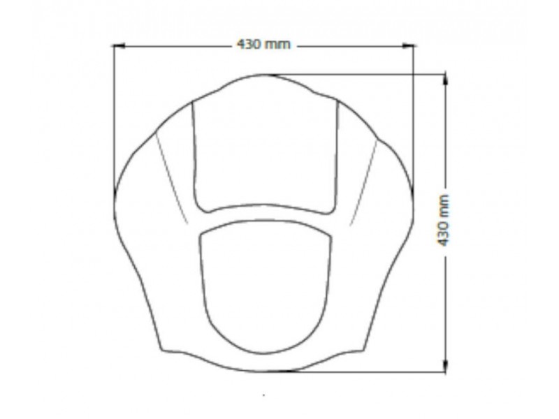 Semifairing CUSTOMACCES JAX CUP009H smoke