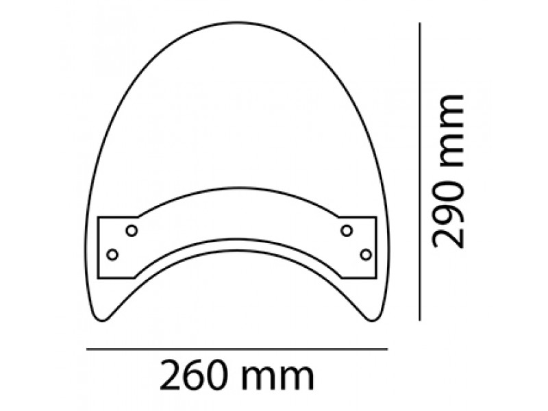 Windshield CUSTOMACCES ROADSTER CR0002W transparent Windshield CUSTOMACCES ROADSTER CR0002W transparent