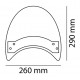 Windshield CUSTOMACCES ROADSTER CR0002W transparent Windshield CUSTOMACCES ROADSTER CR0002W transparent
