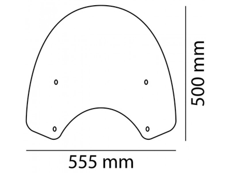 Windshield CUSTOMACCES SUNSET CS0004W transparent Windshield CUSTOMACCES SUNSET CS0004W transparent