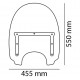 Windshield CUSTOMACCES HIGHWAY CH0001W transparent