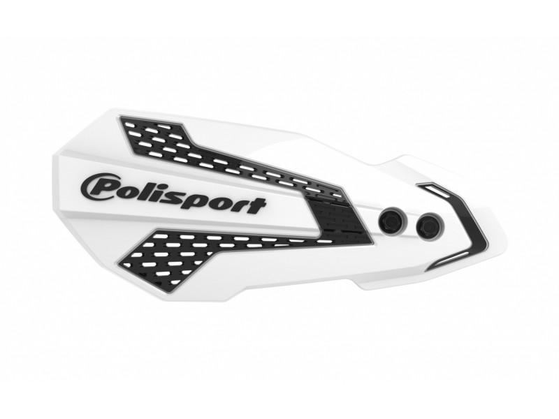 Handguard POLISPORT MX FLOW 8308200044 with mounting system alb/negru