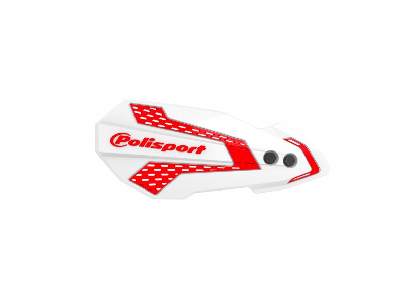 Handguard POLISPORT MX FLOW 8308200046 with mounting system white/red Handguard POLISPORT MX FLOW 8308200046 with mounting system white/red